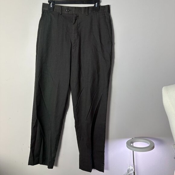EUC Braggi Louis Raphael Suit Pants Slacks Trousers 32 x 30 Gray Pinstriped - Picture 1 of 4